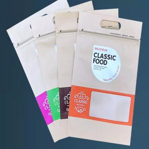 A alta qualidade impressa personaliza o saco do zíper da impressão para o empacotamento de alimento com punho
