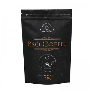Os sacos de café personalizados do logotipo reusáveis ​​levantam-se o saco com sacos de empacotamento ziplock para o café